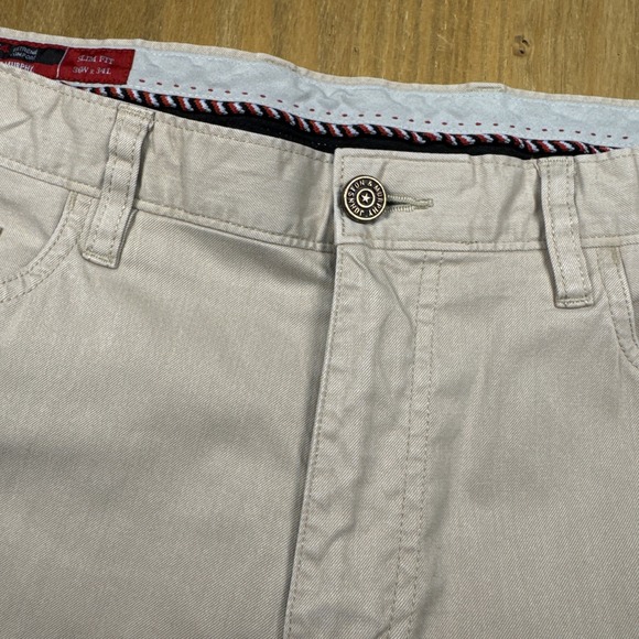 Johnston And Murphy XC4 Extreme Comfort Slim Fit Khaki Golf Pants 36x34 Coolmax - Picture 4 of 13